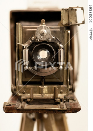 front view of old wooden camera 10088864
