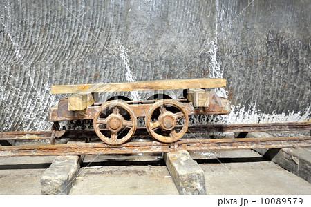 old wagon inside of salt mine old wagon inside of salt mine 10089579