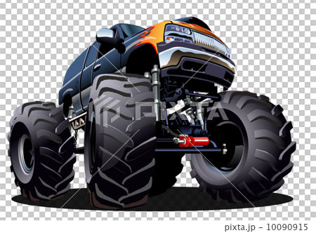 Cartoon Monster Truck 10090915