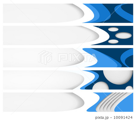 Set of five banners, can be used for web design 10091424