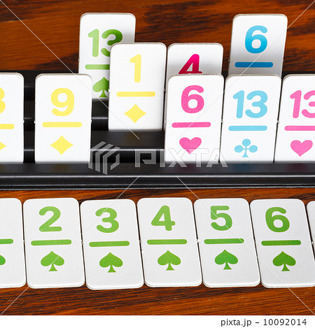 card rack in rummy card game close up 10092014