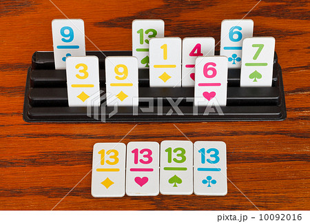 playing in rummy game - group of cards 10092016