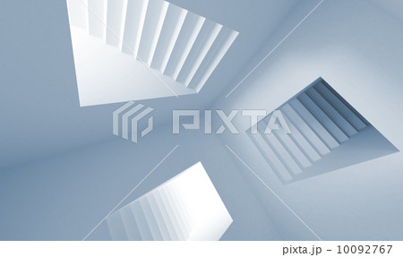 Gray abstract architecture interior with lighting stairway porta 10092767