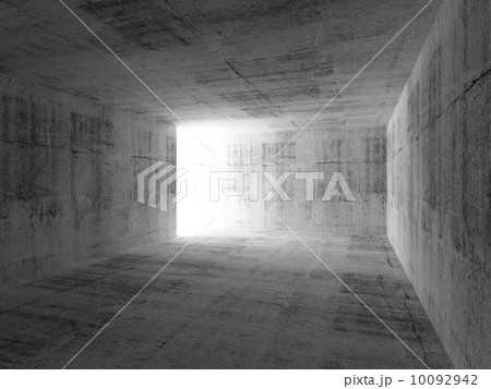 Abstract empty dark room interior with concrete walls 10092942