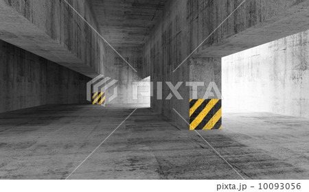Abstract concrete urban parking interior. 3d illustration 10093056