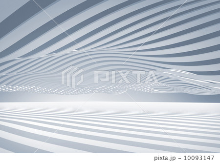 Abstract architecture 3d wave stripes background 10093147