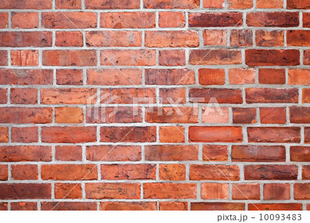 Detailed red brick wall background photo texture 10093483