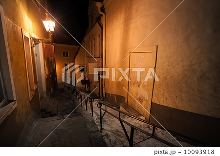 Night street in old town of Tallinn, Estonia Night street in old town of Tallinn, Estonia 10093918
