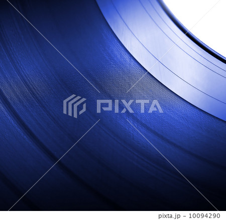 vinyl LP close up blue background vinyl LP close up blue background 10094290