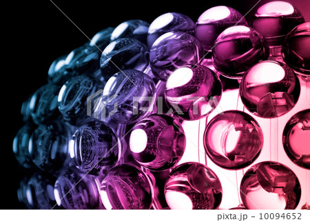 Abstract colorful background with glass spherical design element 10094652