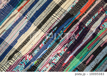 Handmade patchwork rug background texture 10095083