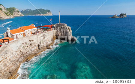 Castello, coastal Venetian fortress. Petrovac town, Montenegro Castello, coastal Venetian fortress. Petrovac town, Montenegro 10095332