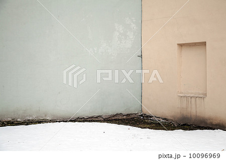 Abstract city fragment with walls and bricked-up window Abstract city fragment with walls and bricked-up window 10096969