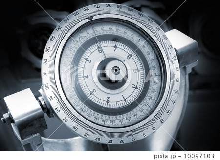 Naval gyrocompass monochrome photo 10097103
