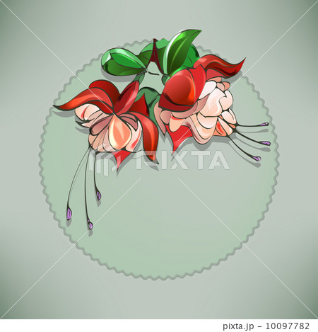 Floral frame, fuchsia Floral frame, fuchsia 10097782