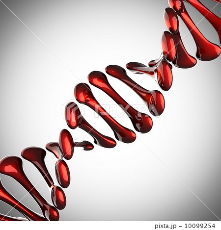 DNA model on gray background 10099254