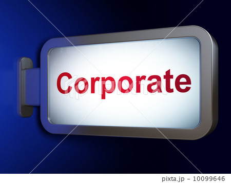 Finance concept: Corporate on billboard background 10099646