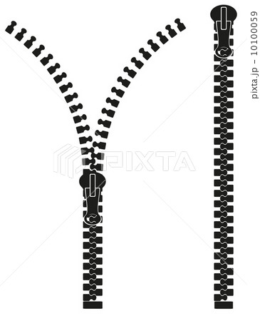 zipper silhouette vector illustration 10100059