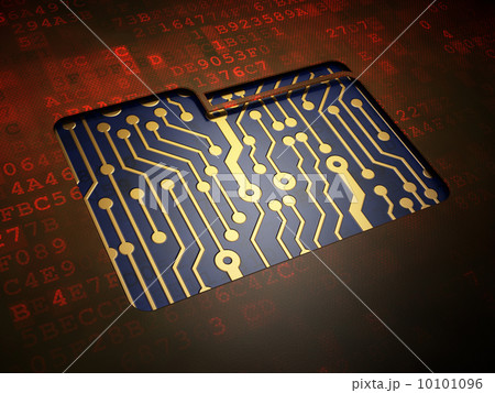 Business concept: Folder on digital screen background 10101096