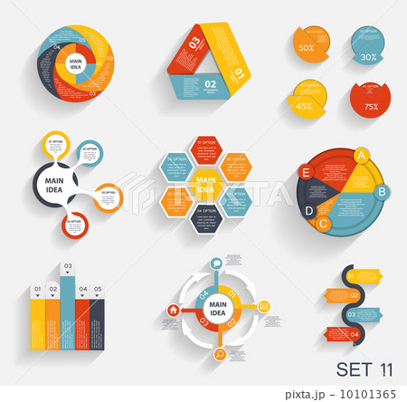 Collection of Infographic Templates for Business Vector Illustra 10101365