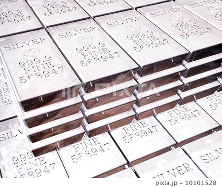 stacks of silver bars stacks of silver bars 10101528