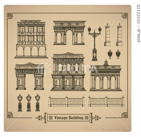 Retro buildings Retro buildings 10102178