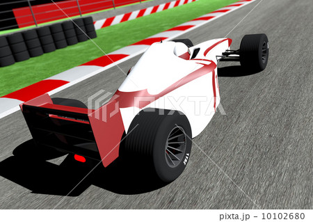 Formula 1 Indy Car on Race Track Formula 1 Indy Car on Race Track 10102680