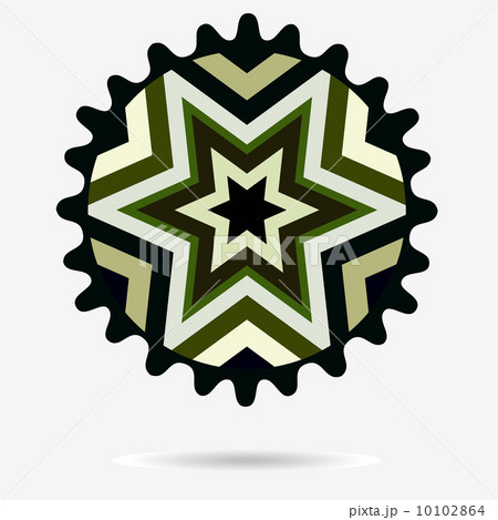 Vector eco icon , flower design element. Vector eco icon , flower design element. 10102864