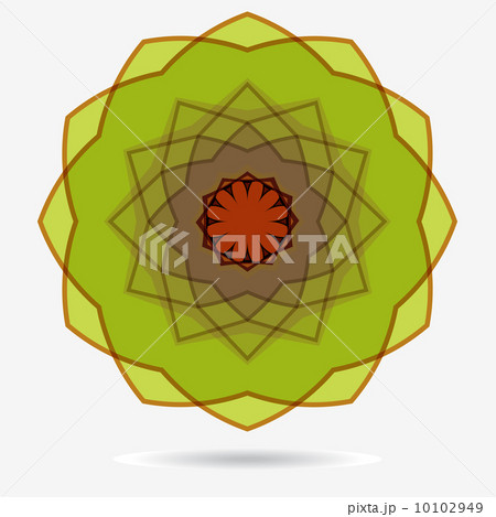 Vector eco icon , flower design element. Vector eco icon , flower design element. 10102949