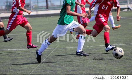 高校サッカーの写真素材