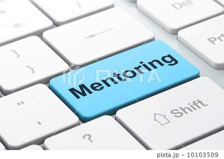 Education concept: Mentoring on computer keyboard background Education concept: Mentoring on computer keyboard background 10103509