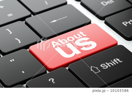 Advertising concept: About Us on computer keyboard background Advertising concept: About Us on computer keyboard background 10103586
