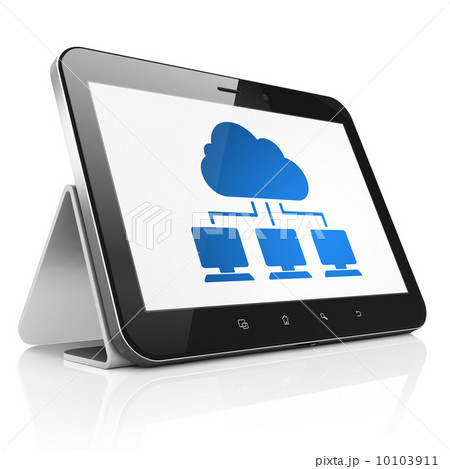 Cloud technology concept: Cloud Network on tablet pc computer Cloud technology concept: Cloud Network on tablet pc computer 10103911