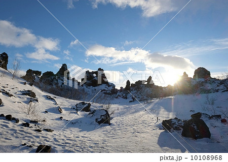 溶岩台地　アイスランド 10108968