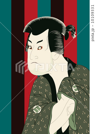 東洲斎写楽 三世坂田半五郎の藤川水右衛門のイラスト 10109331