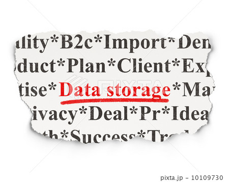 Data concept: Data Storage on Paper background 10109730