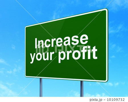 Business concept: Increase Your profit on road sign background 10109732