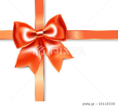Red bow on white background 10110330