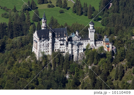Castle Neuschwanstein seen from Sauling Mountain (Germany) Castle Neuschwanstein seen from Sauling Mountain (Germany) 10110409