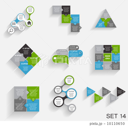 Collection of Infographic Templates for Business Vector Illustra 10110650