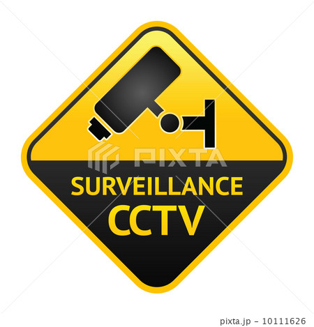 CCTV sign, video surveillance label 10111626