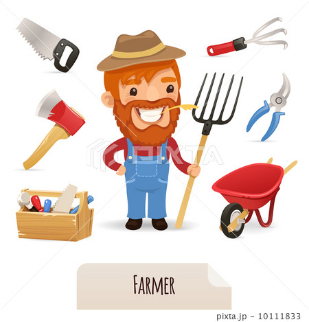 Farmer Icons Set 10111833