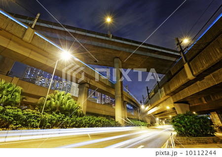 City Road overpass at night with lights City Road overpass at night with lights 10112244