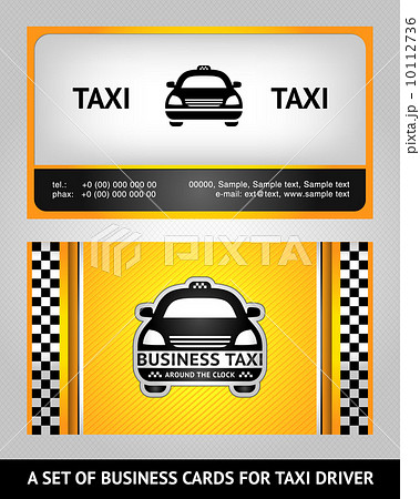 Business cards taxi set 10112736