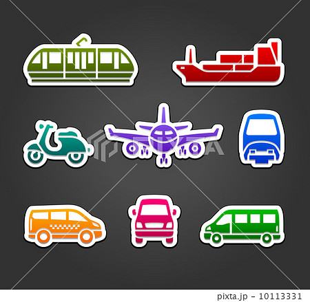 Set of stickers, transport color signs Set of stickers, transport color signs 10113331