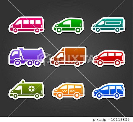 Set of sticky stickers, transport color signs 10113335