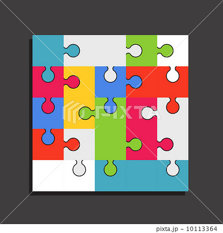 Abstract color puzzle template 10113364
