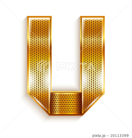 Letter metal gold ribbon - U 10113399