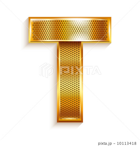 Letter metal gold ribbon - T 10113418