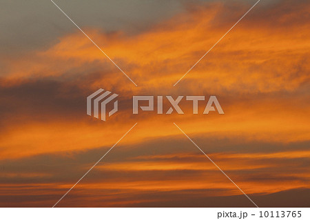 Bright orange and yellow colors sunset sky 10113765